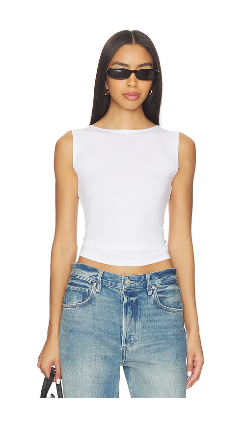 Eb Denim South Beverly Tank Top In White