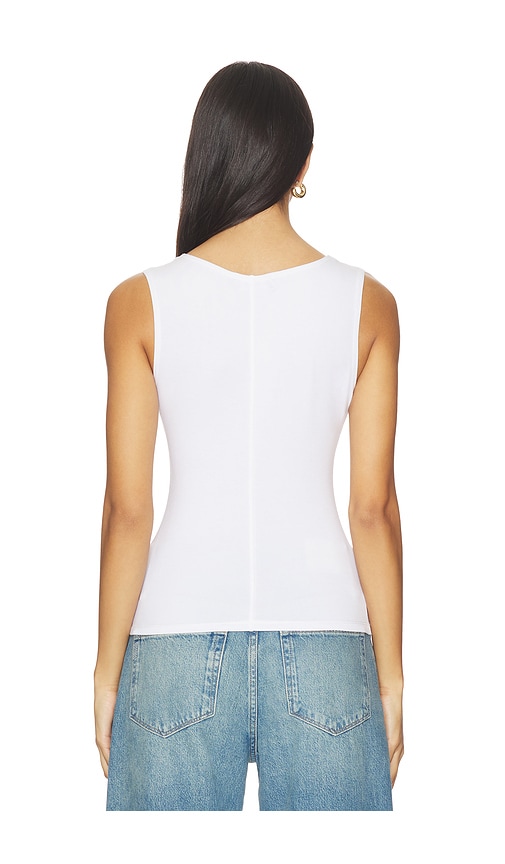  Eb Denim Oberteil South Beverly Tank In White. Größe S. Also In M. 