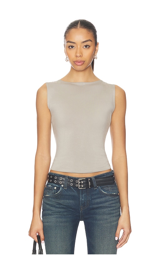 Eb Denim South Beverly Tank Top In Gray