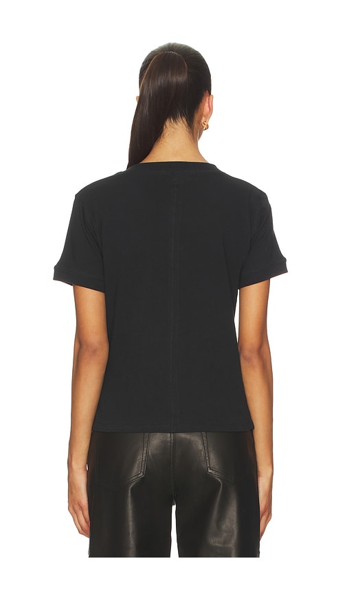  Eb Denim Oberteil Henry V Neck Tee In Black. Größe Xs. Also In S, M. 