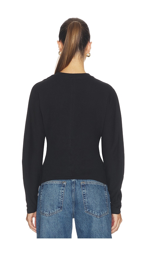  Eb Denim Oberteil Acacia V Neck Long Sleeve In Black. Größe Xs. Also In S, M. 