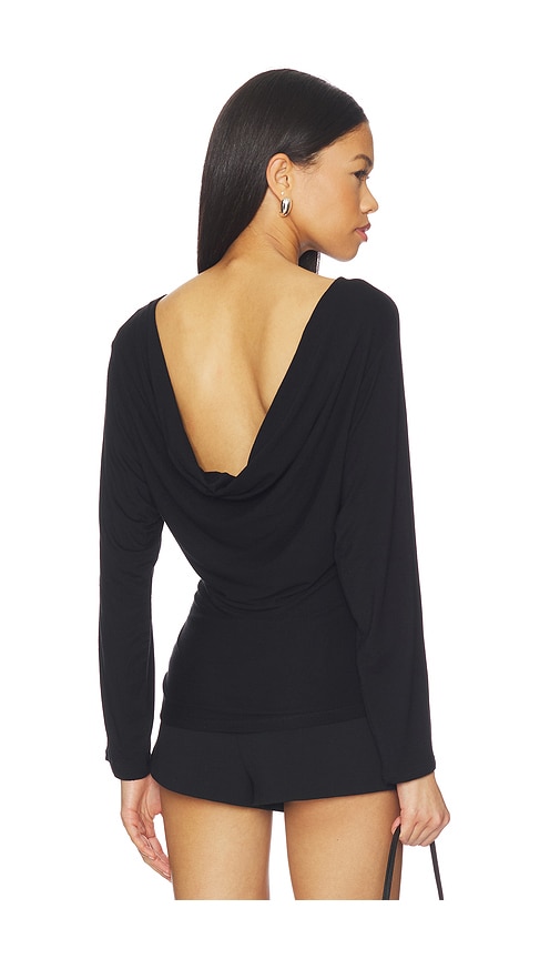 ALEXIA STAM × Re:See venge / Black&clear EB Denim Zinnia Long Sleeve Top in Black | REVOLVE