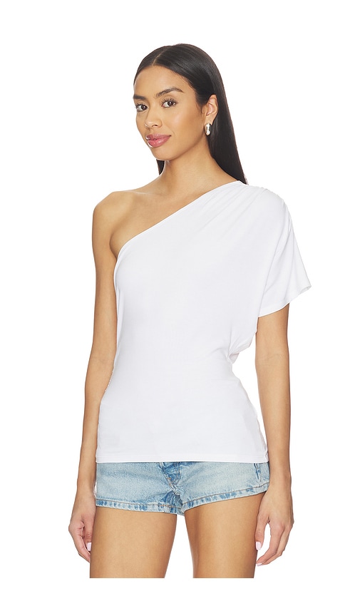  Eb Denim Oberteil Linnea One Shoulder In White. Größe S. Also In M, L. 