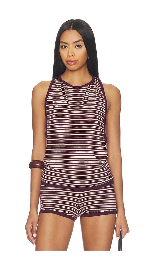 Romy Knit Racer Tank Top