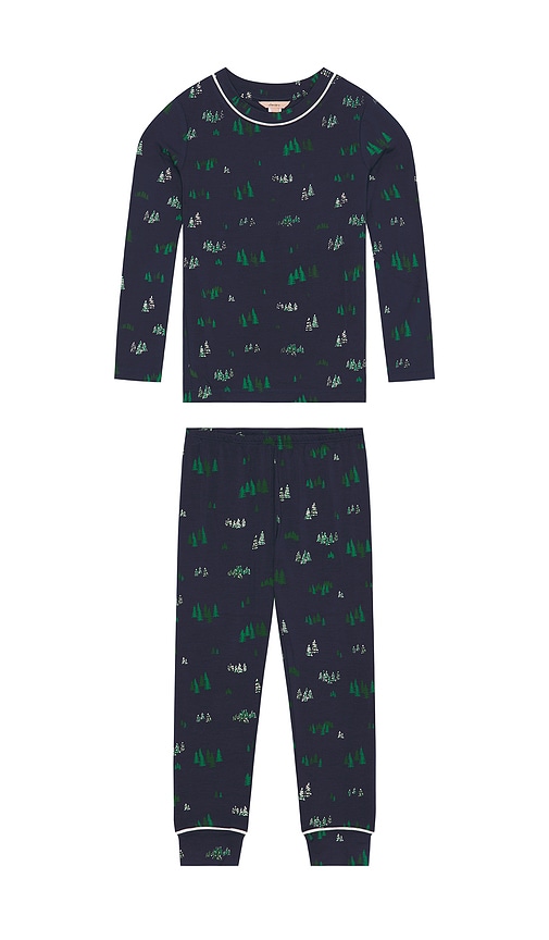 eberjey Kids Printed Long Pajama Set