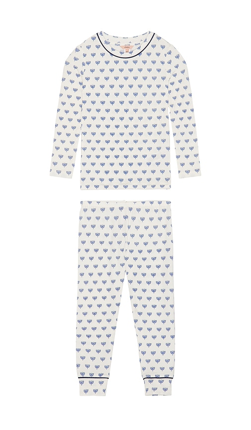 eberjey Kids Printed Long Pajama Set