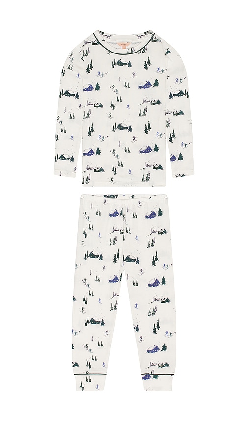 eberjey Kids Printed Long Pajama Set