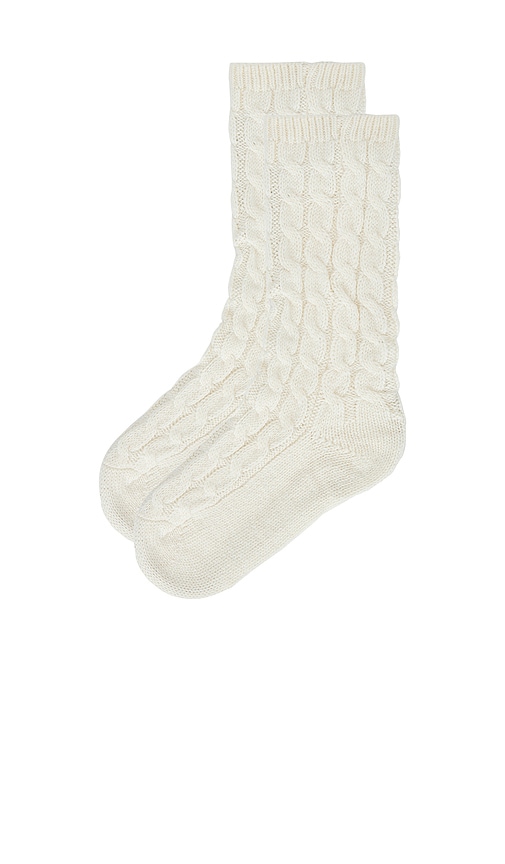 Eberjey Cozy Sock In White