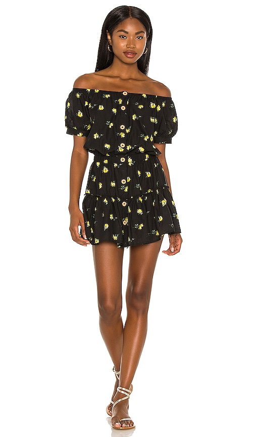 Elsie Shirt Dress Botanical Black main image 1