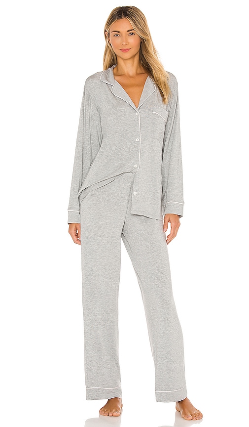 eberjey Gisele PJ Set in Heather Grey