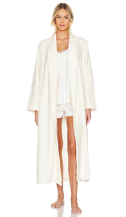 Eberjey Chalet Plush Robe Ivory: Medium - PLAISIRS - Wellbeing and  Lifestyle Products & Gifts