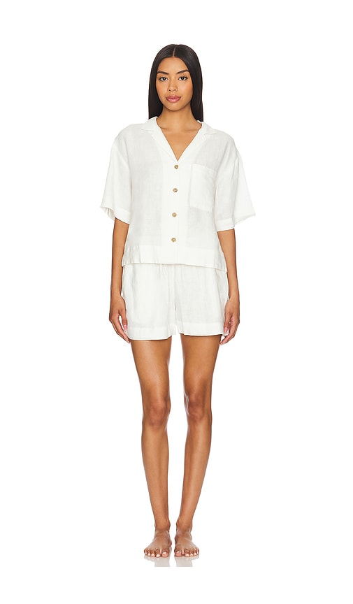 eberjey Linen Short Set