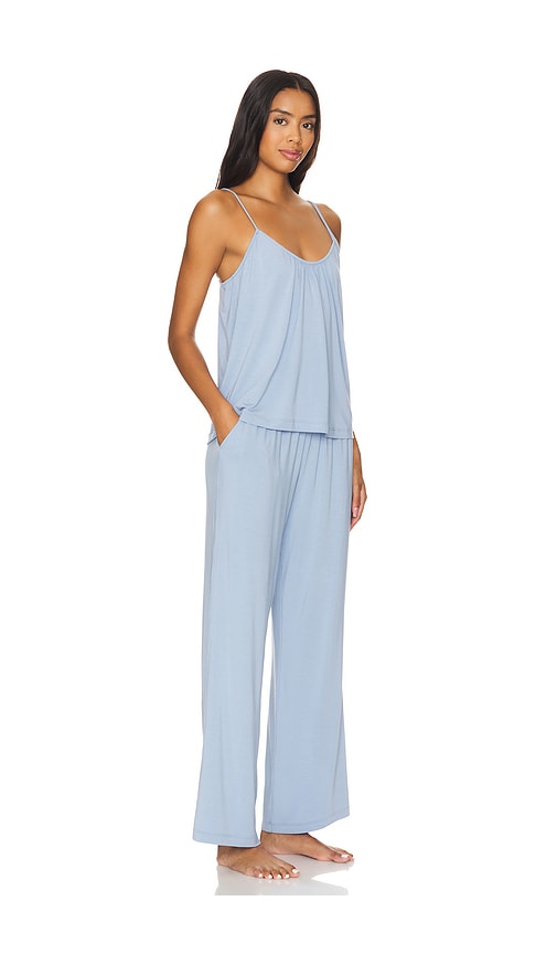 Shop Eberjey Gisele Cami & Pant Pj Set In Wedgewood Blue