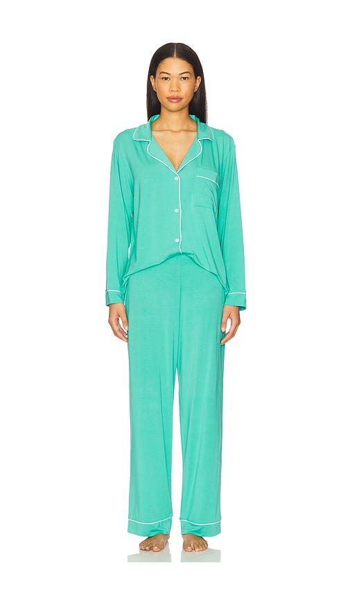 Gisele Long PJ Set in Mint. - size S (also in L, M)