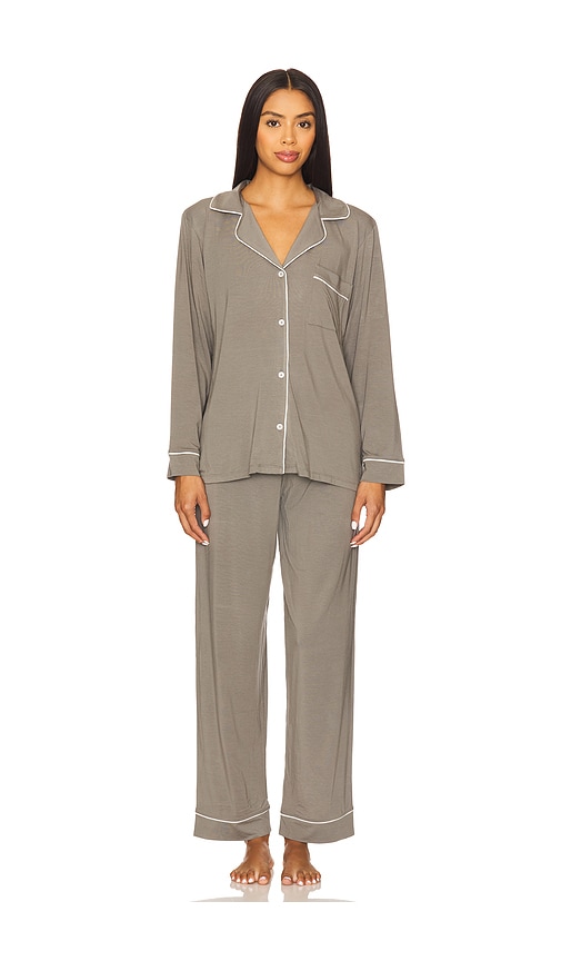 Gisele Long Pj Set in Grey. - size L (also in M, S, XL, XS) - eberjey - Modalova