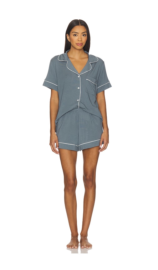 Gisele Relaxed Short Pj Set in Slate. - size L (also in M, S, XL, XS) - eberjey - Modalova