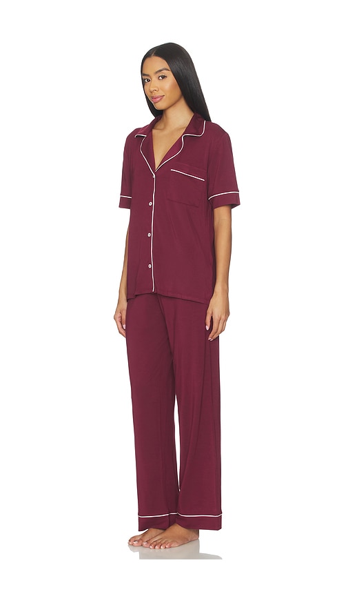 Eberjey Gisele Pant Pj Set In Burgundy