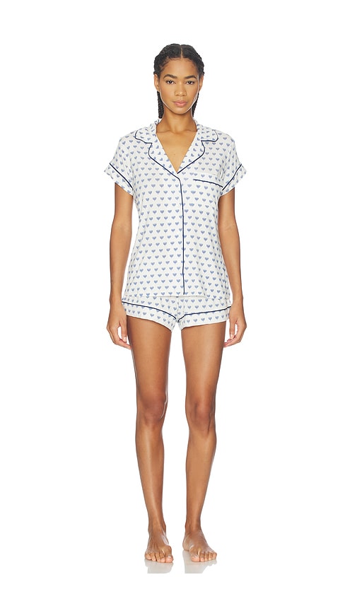 eberjey Gisele Printed Shortie Pj Set
