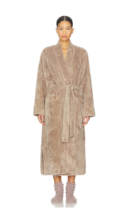 Eberjey Renew Plush Long Robe In Neutral
