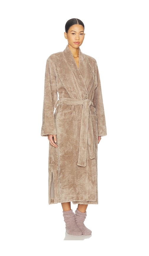 Eberjey Renew Plush Long Robe In Neutral