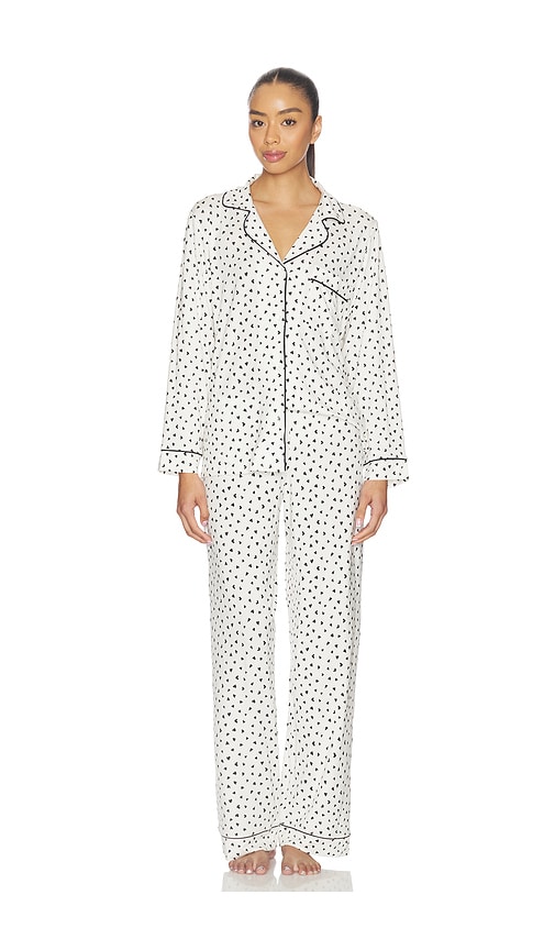 eberjey Gisele Printed Long Pj Set