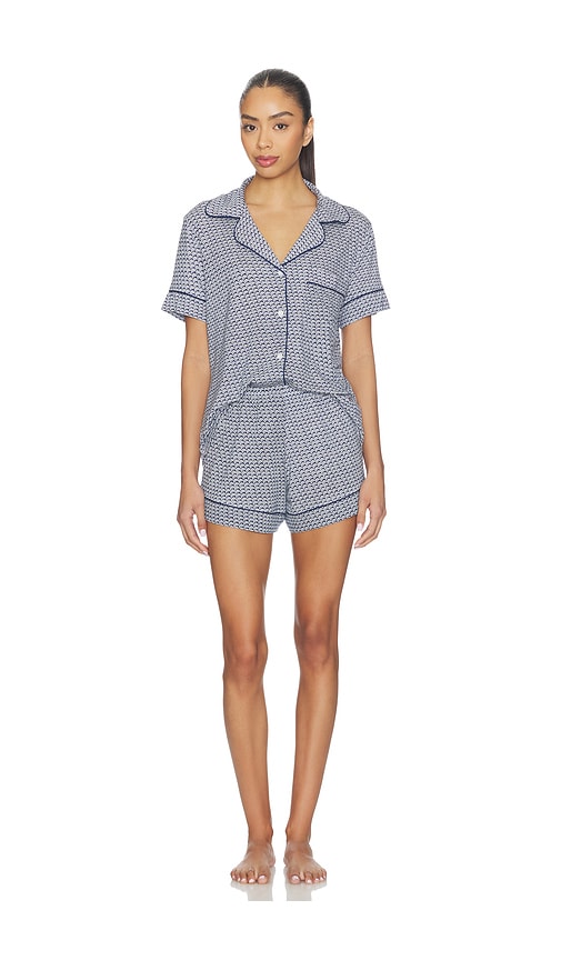 eberjey Gisele Printed Relaxed Short Pajama Set