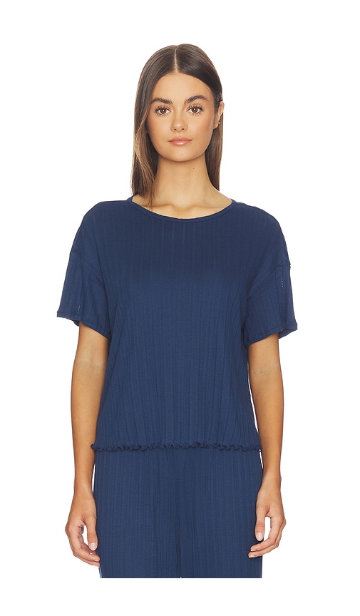 eberjey Pointelle Short Sleeve Tee