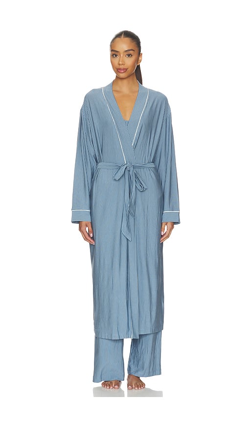 eberjey Gisele Printed Long Robe
