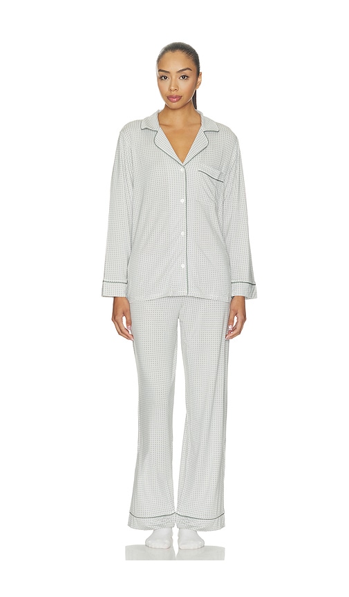 eberjey Gisele Printed Long Pajama Set in Multi. - size XS (also in S, M, L, XL)