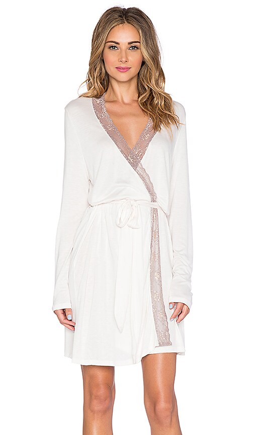 eberjey Delphine Robe in Mink | REVOLVE