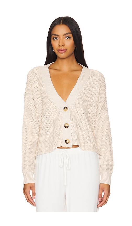 Eberjey The Cropped Cardigan In Cream