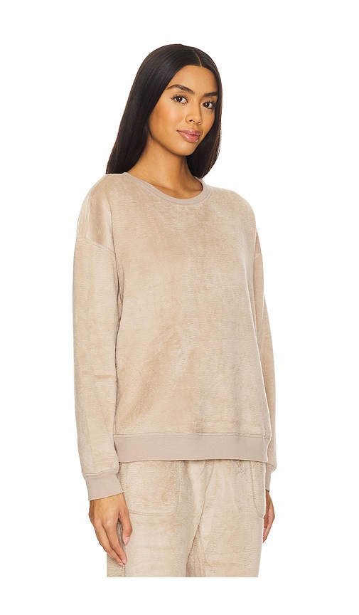  Eberjey Sweatshirt Reversible Plush In Beige. Größe M. Also In L. 