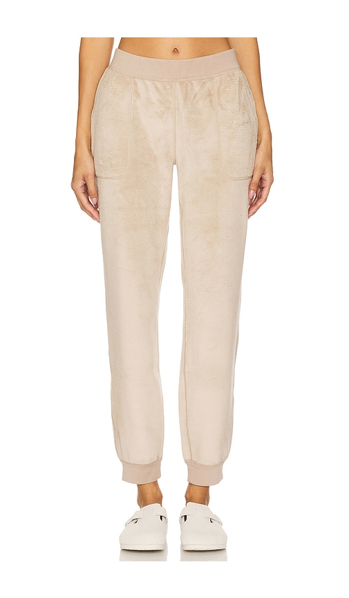 Eberjey Reversible Plush Jogger In Neutral