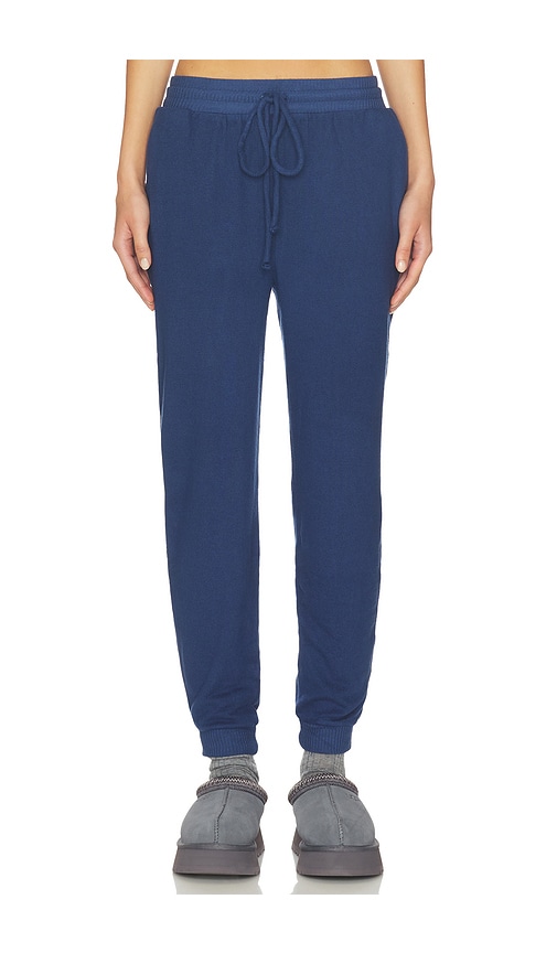 Eberjey Cozy Time Stretch-knit Sweatpants In Blue