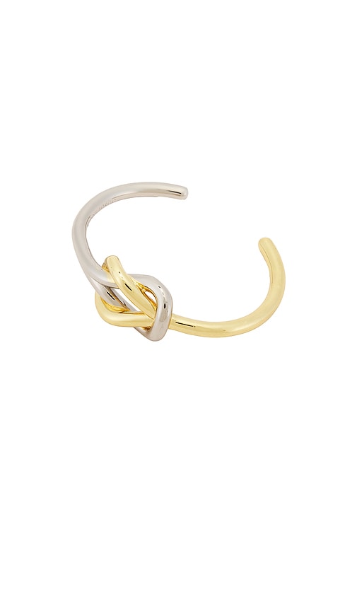 Slipknot Cuff in Metallic Gold,Metallic Silver.