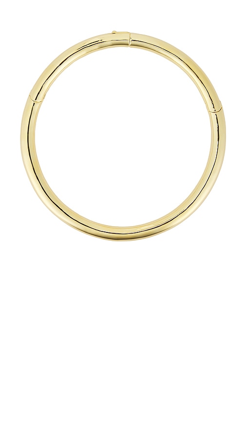 Cylinder Collar in Metallic Gold.