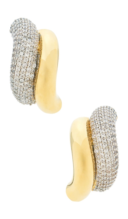 Eddie Borgo PavÃ© Two Tone Torsade Stud Earrings