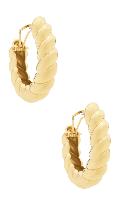 Eddie Borgo Torsade Hoop Earrings