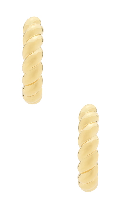  Eddie Borgo Creolen Torsade Hoop Earrings In Metallic Gold. 