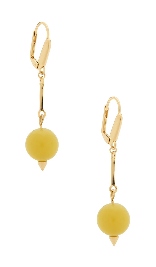 Eddie Borgo Beaded Sphere Teardrop Earrings in Green 225$