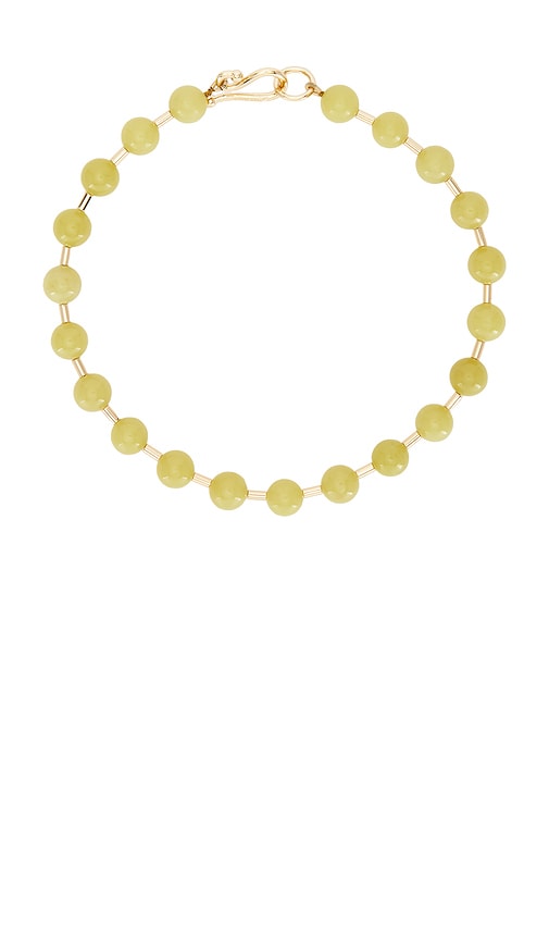 Eddie Borgo Beaded Ball Chain Necklace in Green 460$