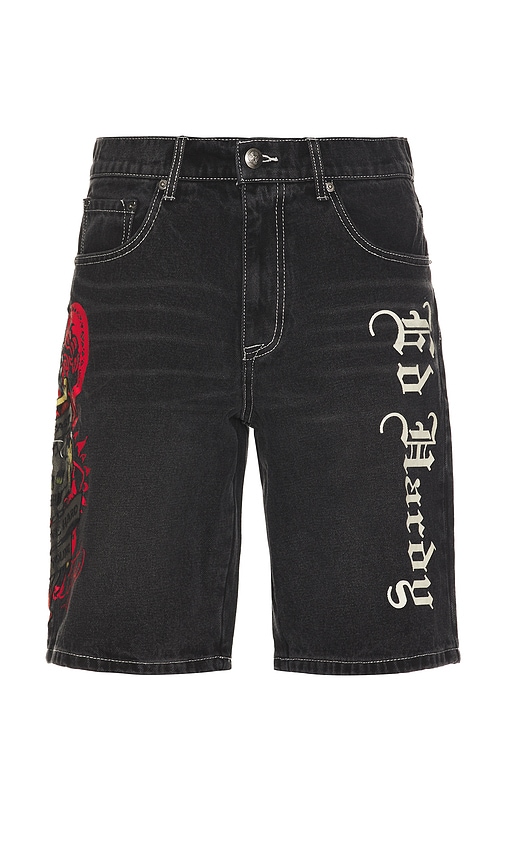 Ed Hardy Live Fast Denim Skater Short