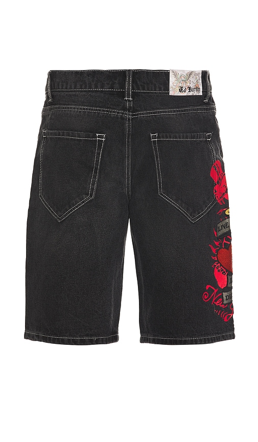 Ed Hardy Live Fast Denim Skater Short