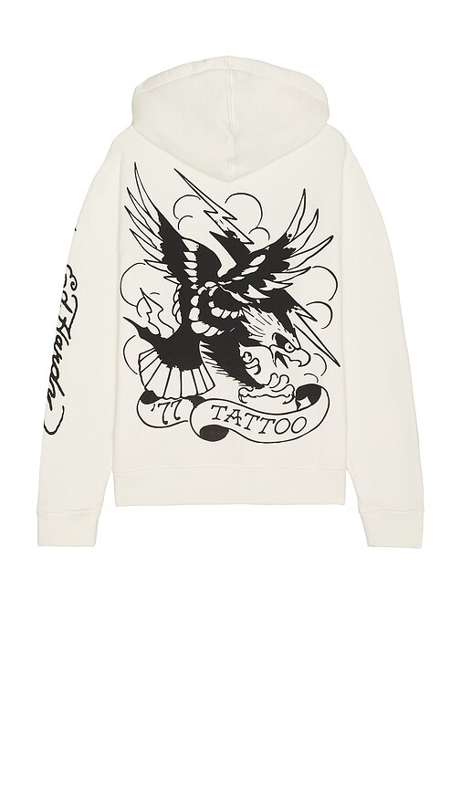 ED HARDY EAGLE FLEECE ZIP UP HOODIE