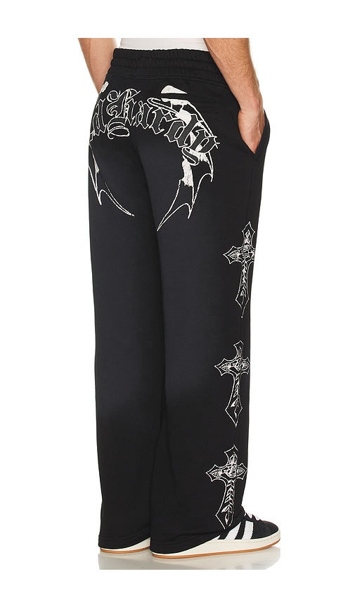 Ed Hardy Crosses Skulls Baggy Sweatpant