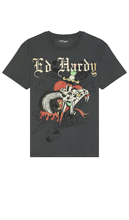 Camiseta Ed Hardy Snake Preta - Compre Agora