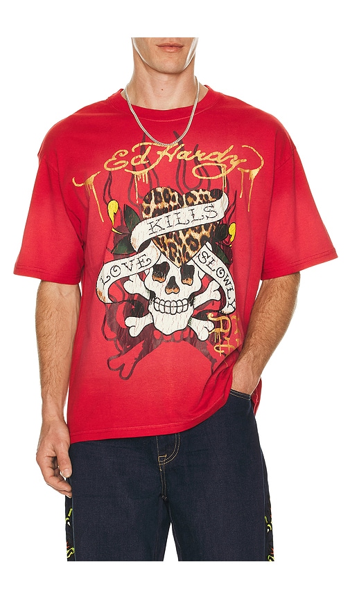 Ed Hardy Skull Boxy Tee
