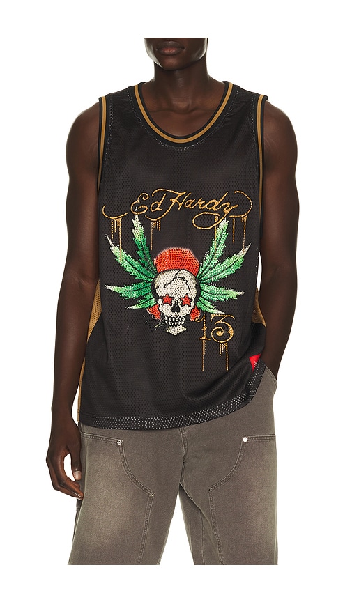 Ed Hardy By Appointment Only Weed Skull Jersey | Thumbnail 3