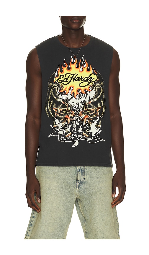 Ed Hardy Wolves Cut Off Tee | Thumbnail 3 Ed Hardy Wolves Cut Off Tee | Thumbnail 3