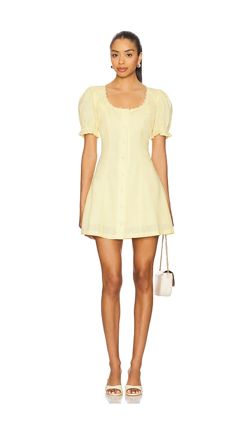 Valeria Mini Dress in Lemon. - size M (also in S, XS) - Elodie the Label - Modalova